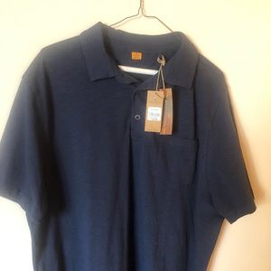 Mens Short Sleeve Navy Blue Shirt